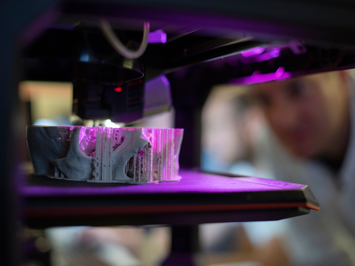 Ein 3D-Drucker im Einsatz