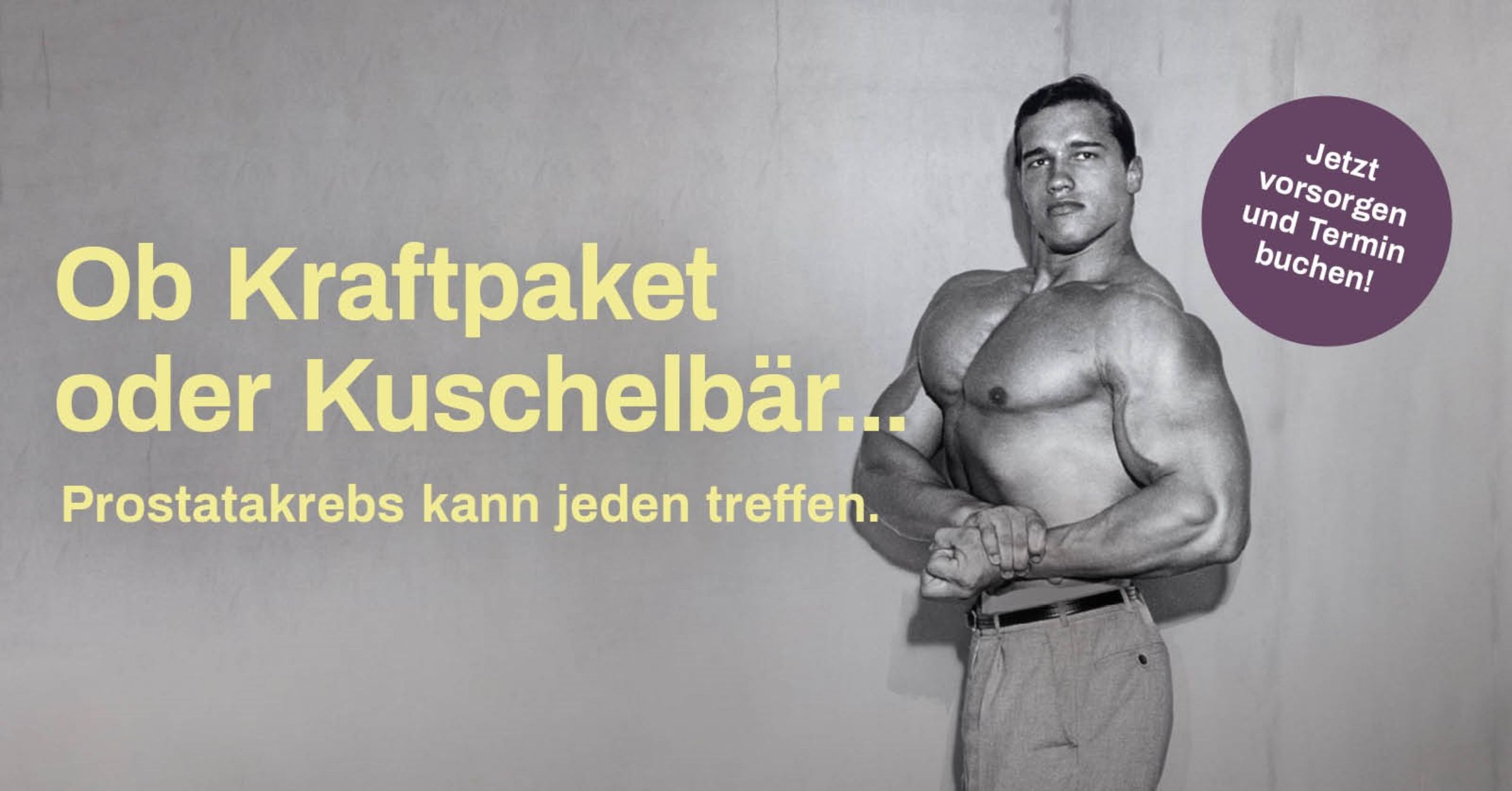 Kampagnenvisual Urologie Kampagne zur Prostatakrebsvorsorge mit Tom Selleck im Hawaiihemd