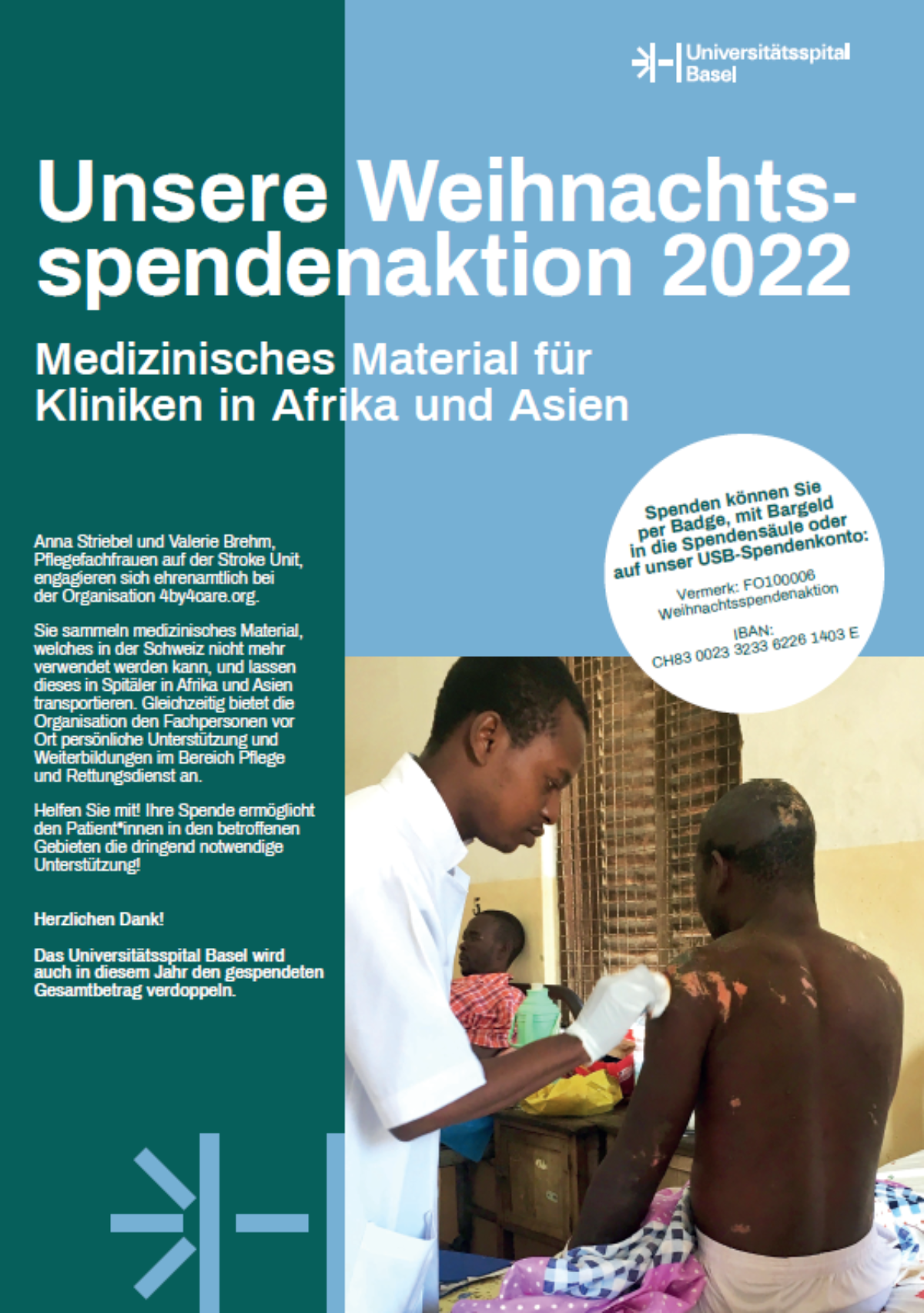 Plakat Spendenaktion