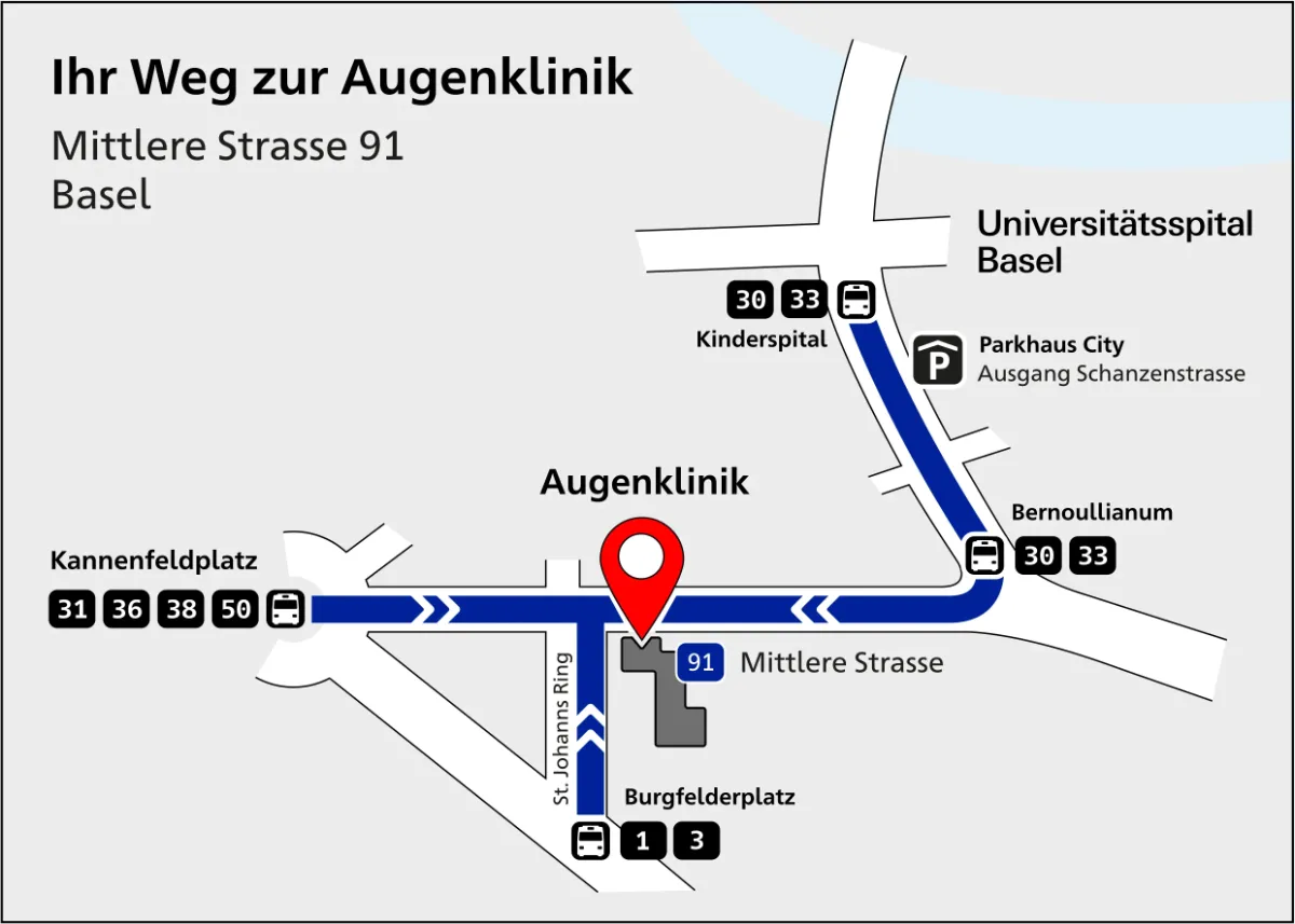 Signaletik Augenklinik